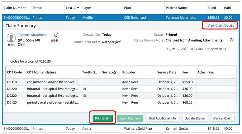 How to Print Insurance Claims – Carestream Dental