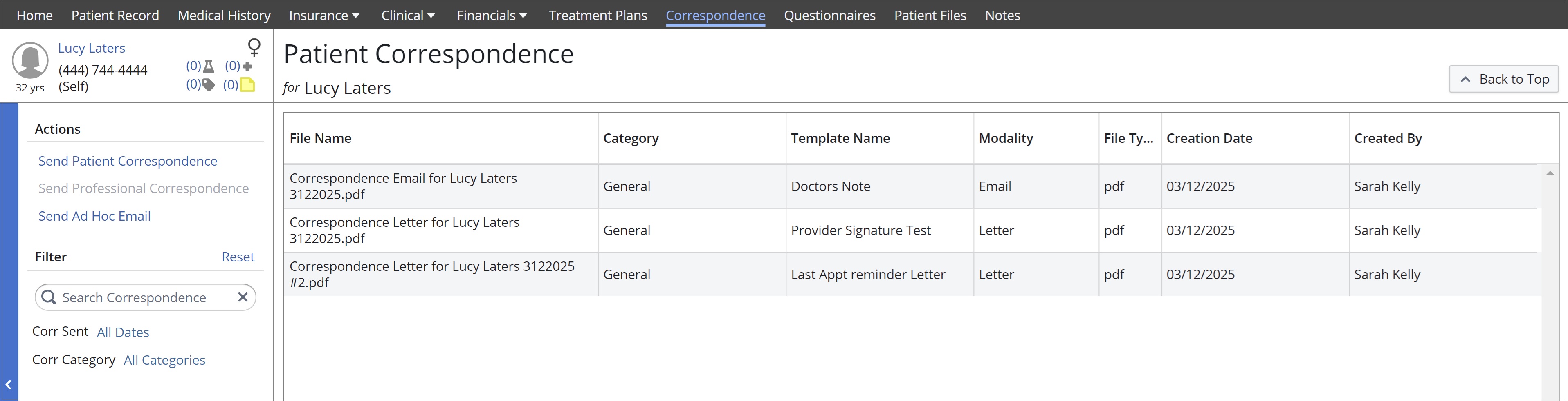 How to Send Patient Correspondence or Email Carestream Dental